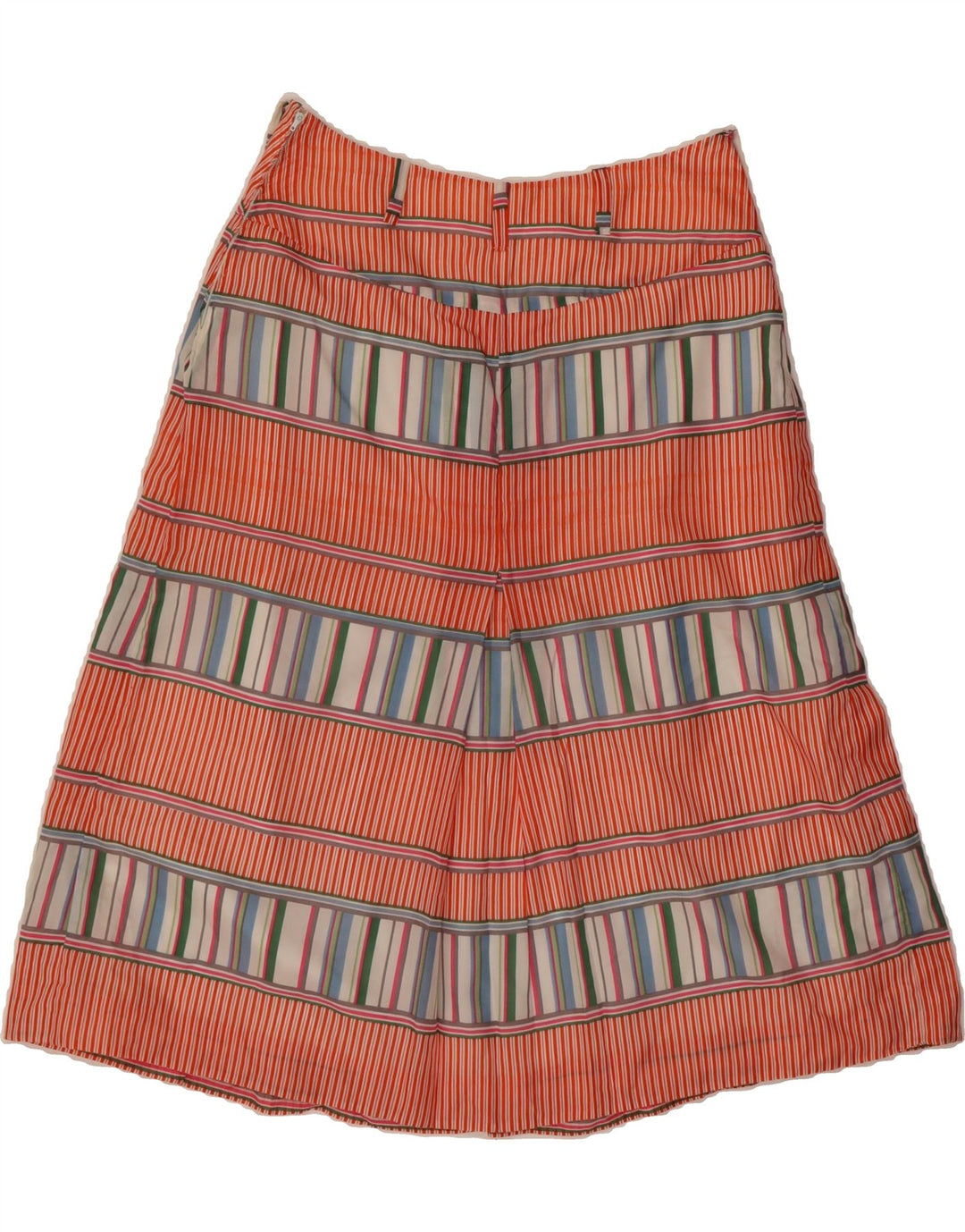 VINTAGE Womens A-Line Skirt W28 Medium  Red Striped Vintage Vintage and Second-Hand Vintage from Messina Hembry 