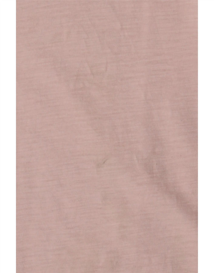 CREW CLOTHING Camicetta da donna Top UK 10 Piccolo cotone rosa