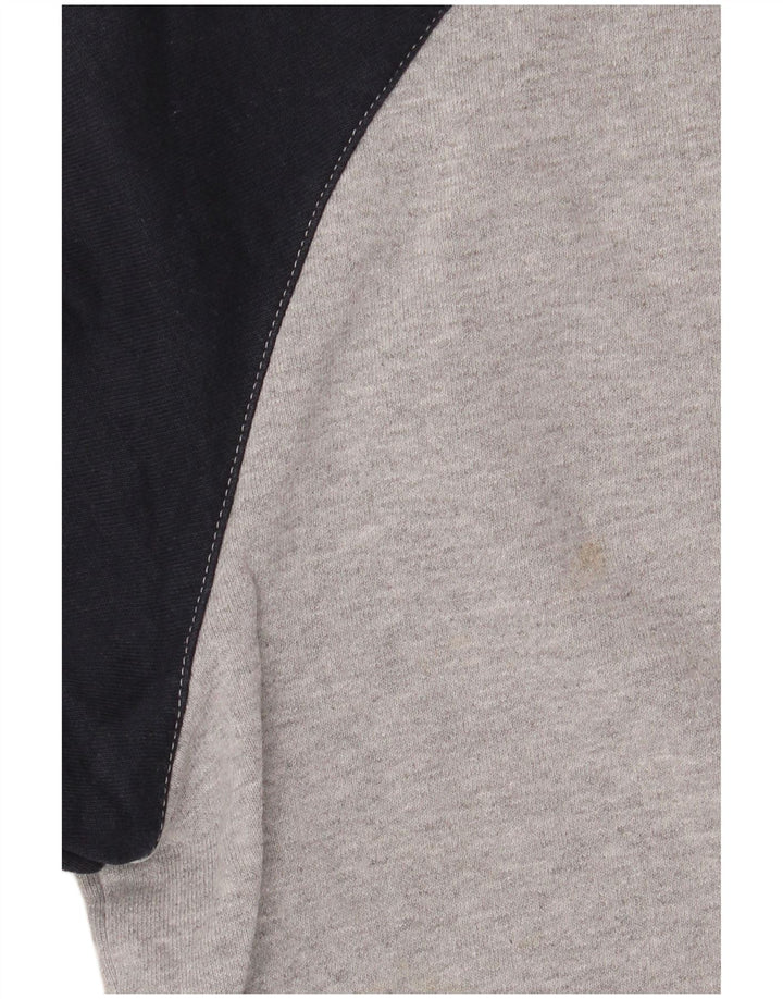 Felpa da uomo ADIDAS maglione 2XL cotone color block grigio