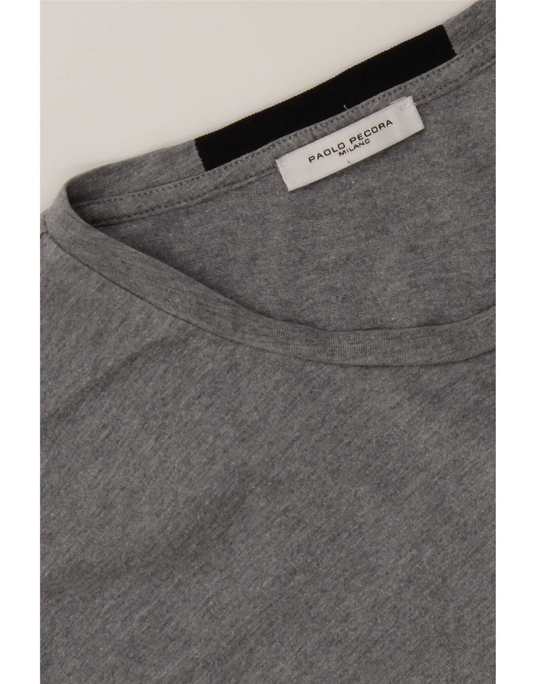 T-shirt da uomo Paolo Pecora Top grigio medio color block