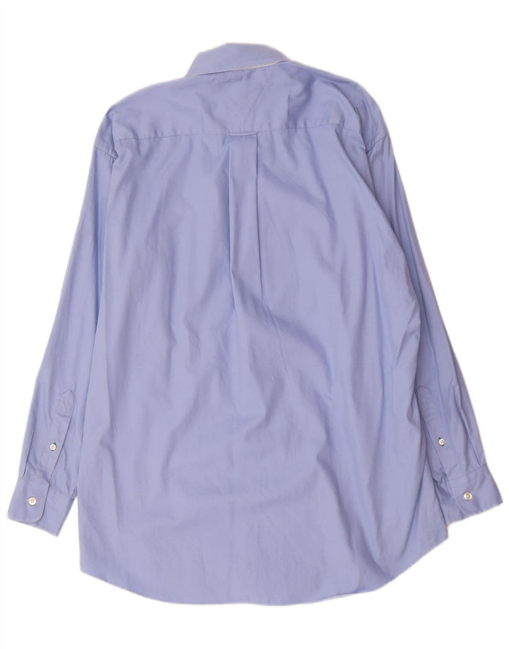 Camicia da uomo Tommy Hilfiger taglia 15 cotone blu medio