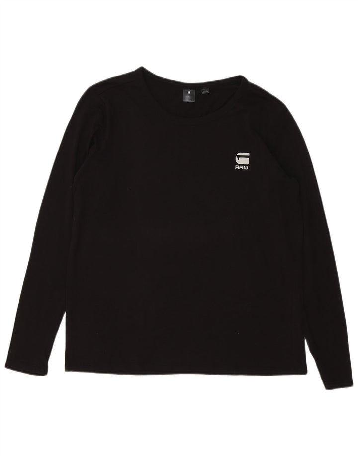 G-STAR Top da uomo a maniche lunghe grande nero