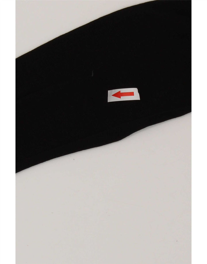 Top grafico da donna Zara a maniche lunghe UK 14 Poliestere floreale nero medio