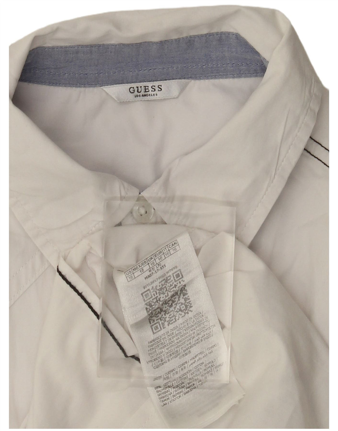 Camicia da donna Guess UK 16 Large in cotone bianco