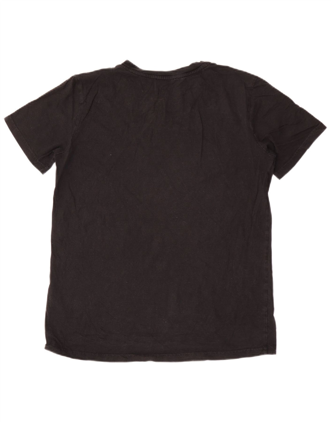 T-shirt grafica da uomo Diesel Top grande in cotone nero