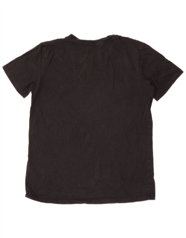 T-shirt grafica da uomo Diesel Top grande in cotone nero