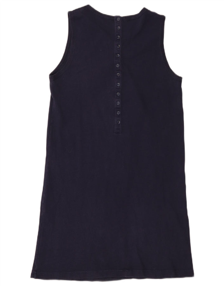 Abito t-shirt senza maniche da donna Lacoste taglia 38 medio cotone blu navy