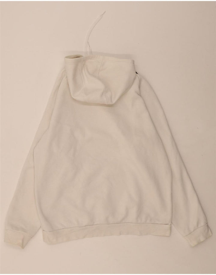 ADIDAS Mens Hoodie Jumper XL White Cotton Vintage Adidas and Second-Hand Adidas from Messina Hembry 