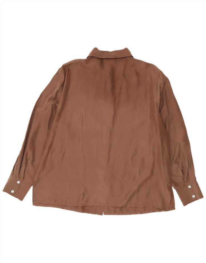 Camicia Donna Egon Furstenberg IT 49 XL Marrone Seta