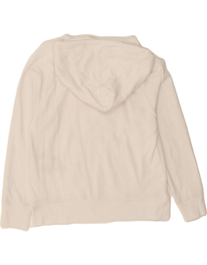 LEVI'S Womens Graphic Hoodie Jumper UK 14 Medium White Cotton Vintage Levi's and Second-Hand Levi's from Messina Hembry 