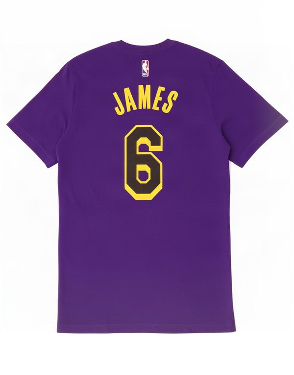T-shirt grafica Nike Los Angeles Lakers da uomo, piccola, in cotone viola