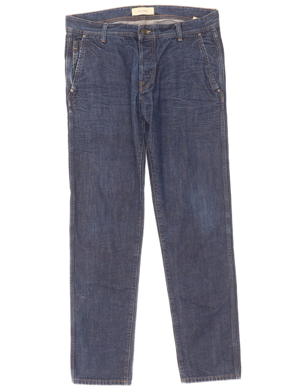 Jeans Uomo Slim Mauro Grifoni W34 L32 Blu Cotone
