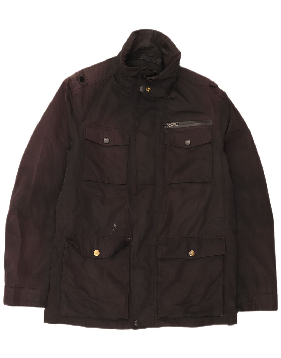 Giacca utility da uomo Marks & Spencer UK 38 poliestere nero medio