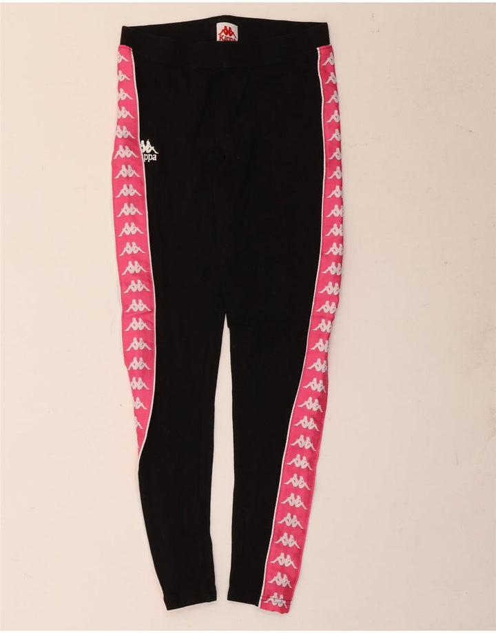 Leggings grafici da donna Kappa UK 14 medio nero