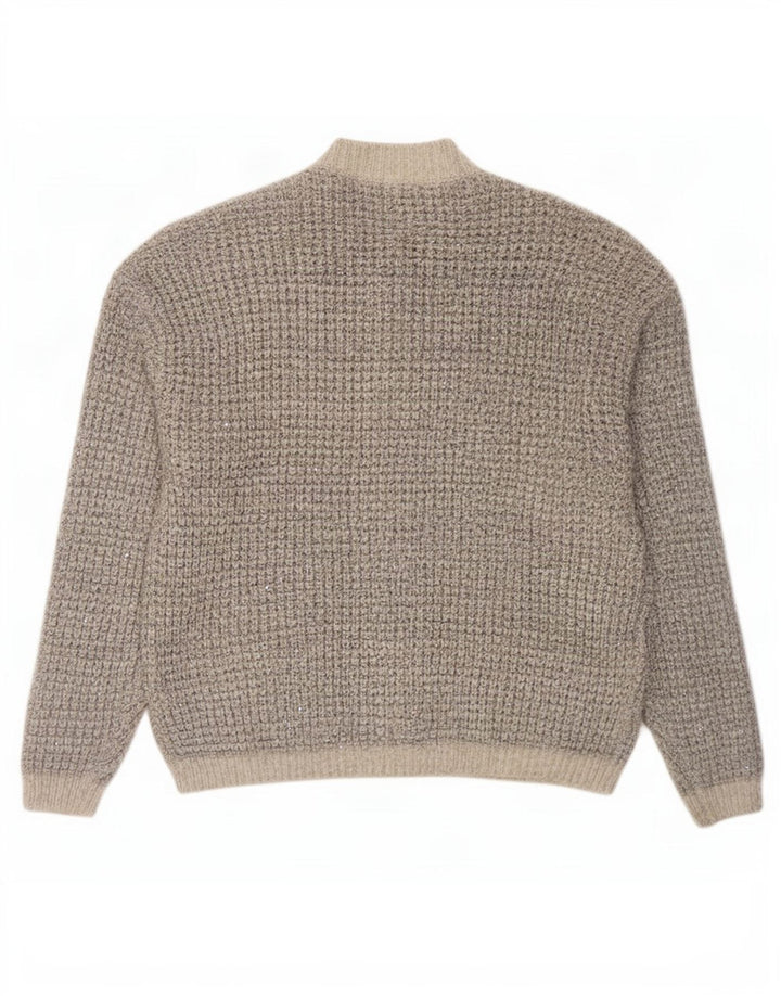 Maglione cardigan oversize da donna Marks & Spencer UK 16 Large Grey Flecked
