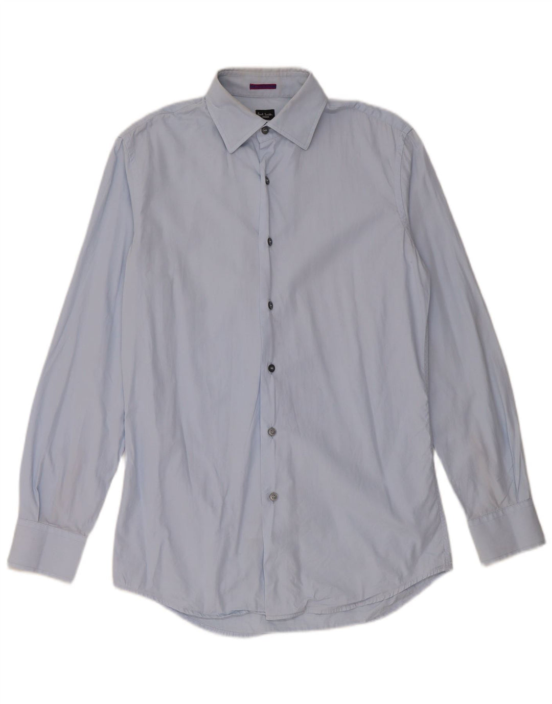 Camicia da uomo Paul Smith taglia 38 15 cotone blu medio