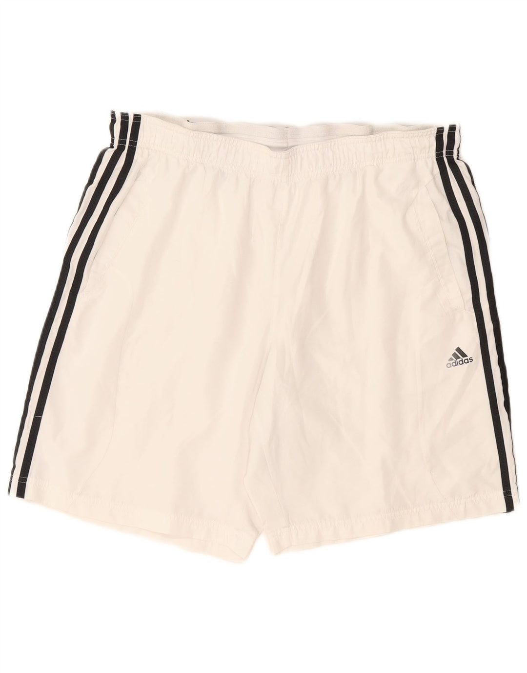Pantaloncini da bagno Adidas Climacool da uomo, grandi, in poliestere color block bianco