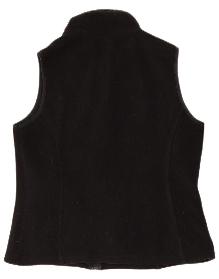Gilet in pile da donna Marks & Spencer UK 10 piccolo poliestere nero