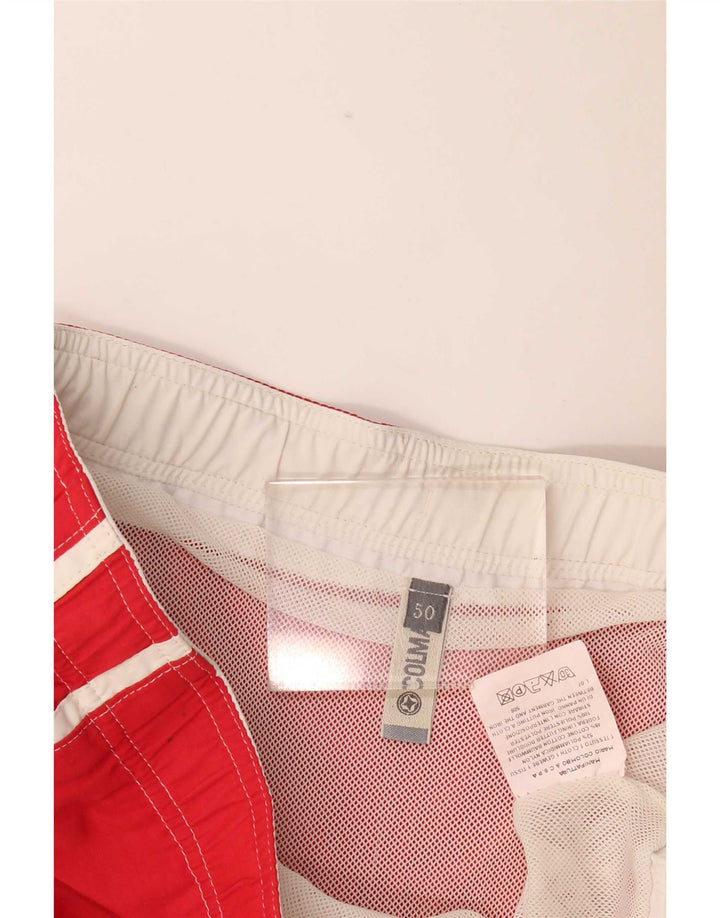 Pantaloncini da bagno uomo Colmar IT 50 Large rosso color block in poliammide