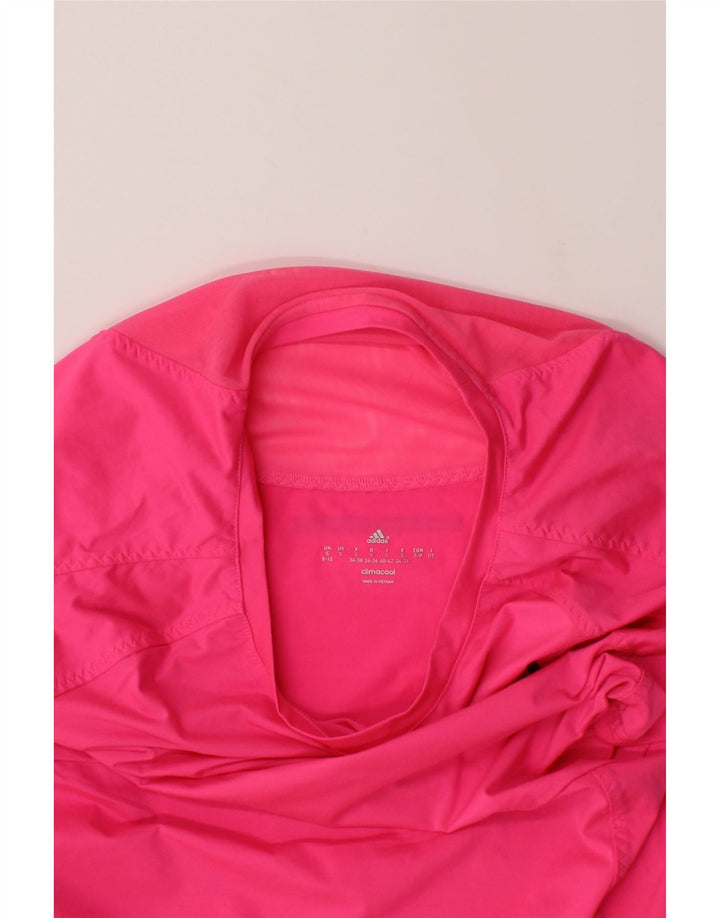 ADIDAS Womens Climacool T-Shirt Top UK 8/10 Small Pink Polyester Vintage Adidas and Second-Hand Adidas from Messina Hembry 