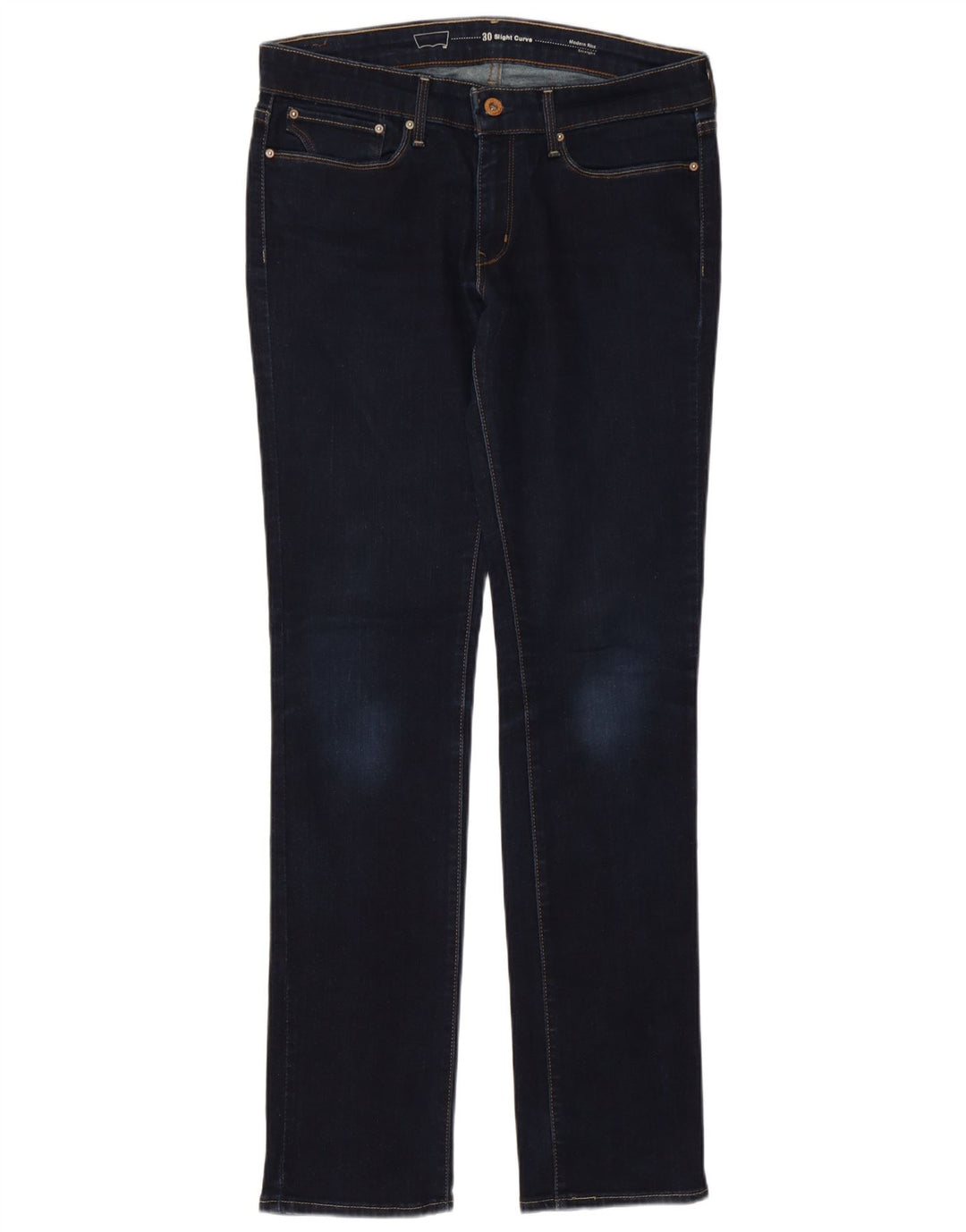 Jeans dritti a vita moderna con curva leggera da donna Levi's W30 L32 blu navy