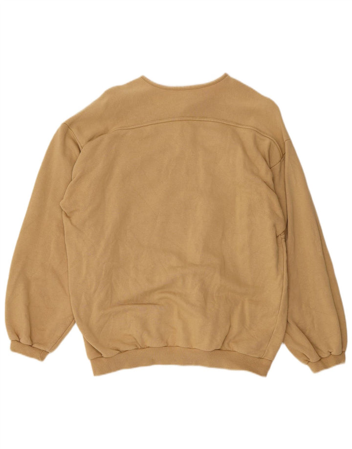 Felpa da donna VINTAGE Maglione UK 16 Large Beige