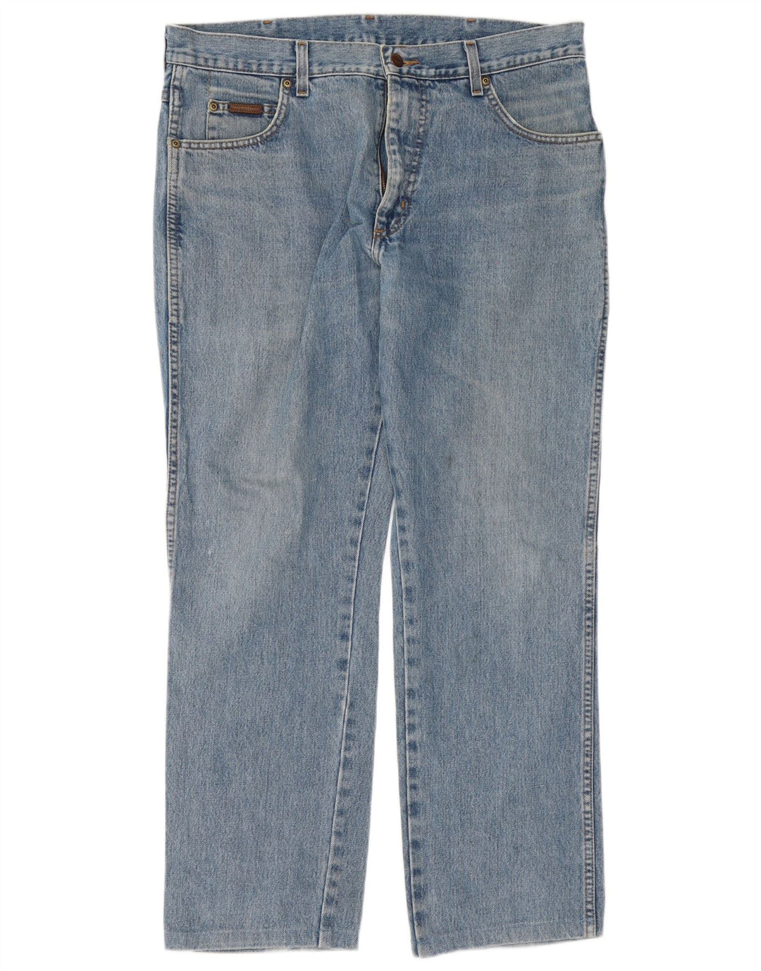Jeans dritti da uomo Wrangler Texas W35 L29 cotone blu