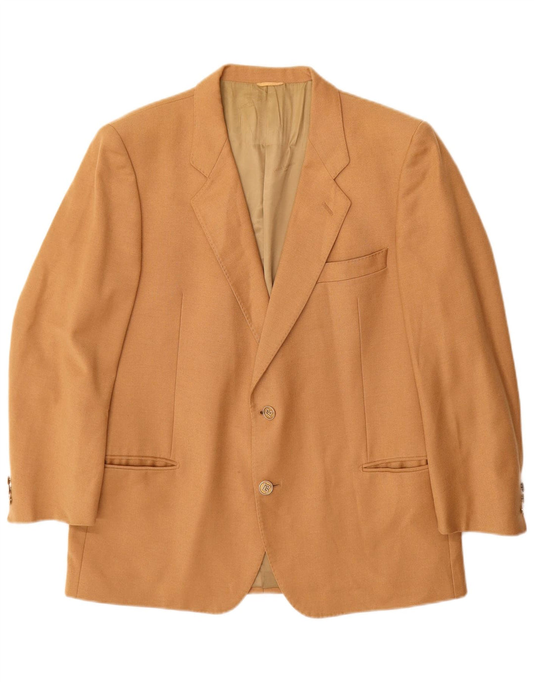 Giacca blazer da uomo a 2 bottoni Pierre Balmain IT 52 XL Marrone