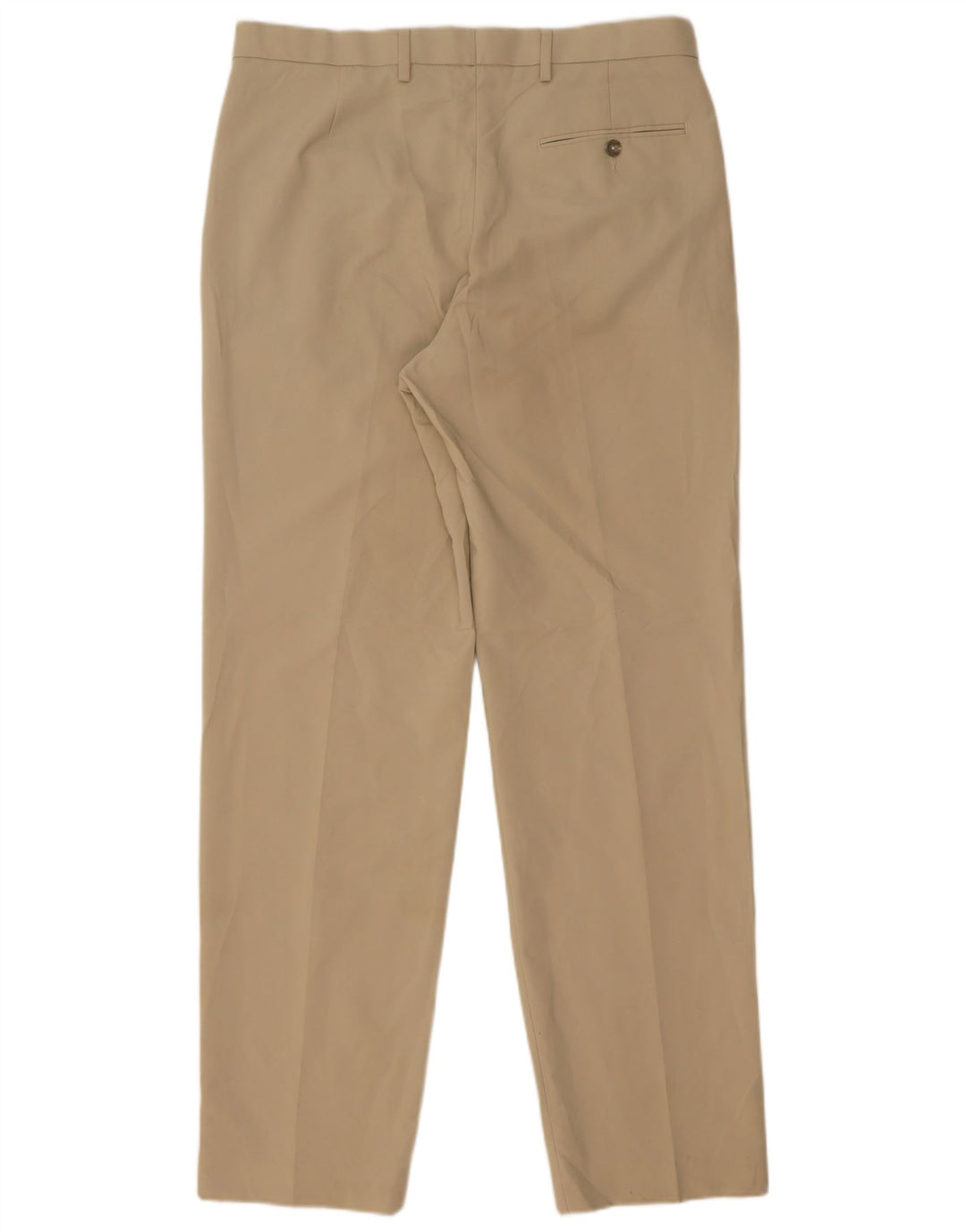 Pantaloni da abito regolari da uomo Marks & Spencer W34 L33 Poliestere beige