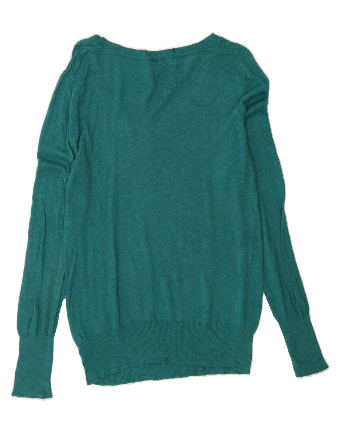 MOSSIMO Womens Boat Neck Jumper Sweater UK 16 Large Green Nylon Vintage Mossimo and Second-Hand Mossimo from Messina Hembry 