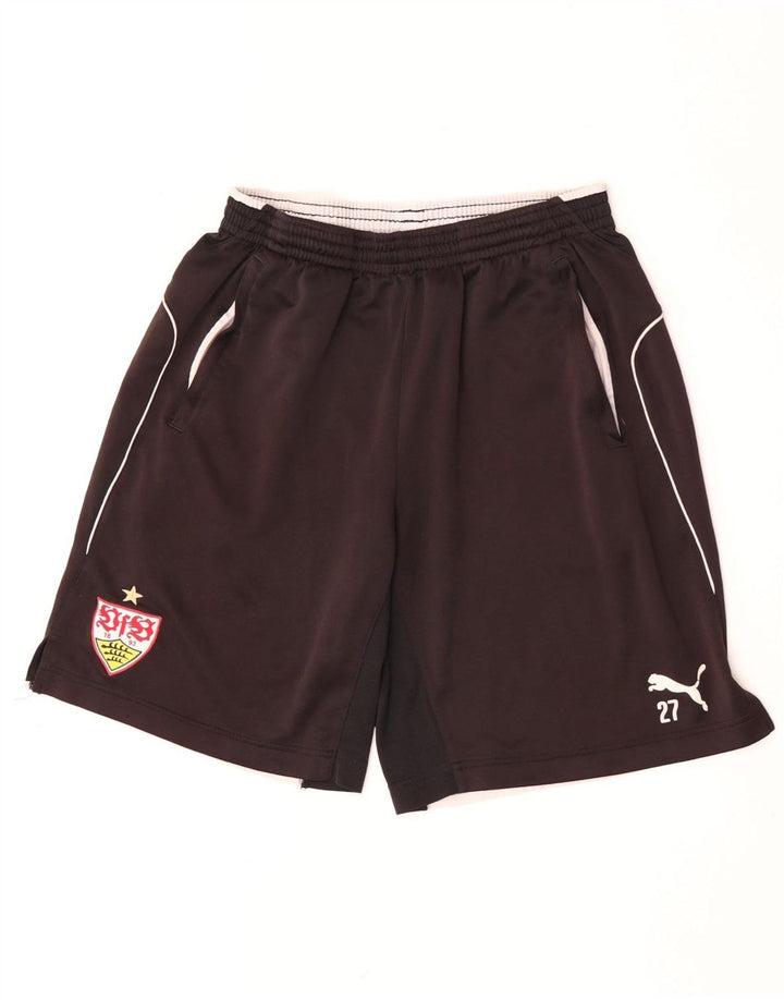 Pantaloncini sportivi Puma da uomo VfB Stuttgart, grandi, in poliestere nero