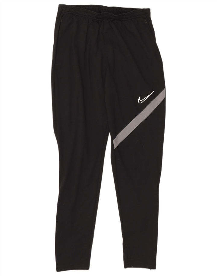 Pantaloni da tuta Nike Dri Fit da uomo, poliestere color block medio nero