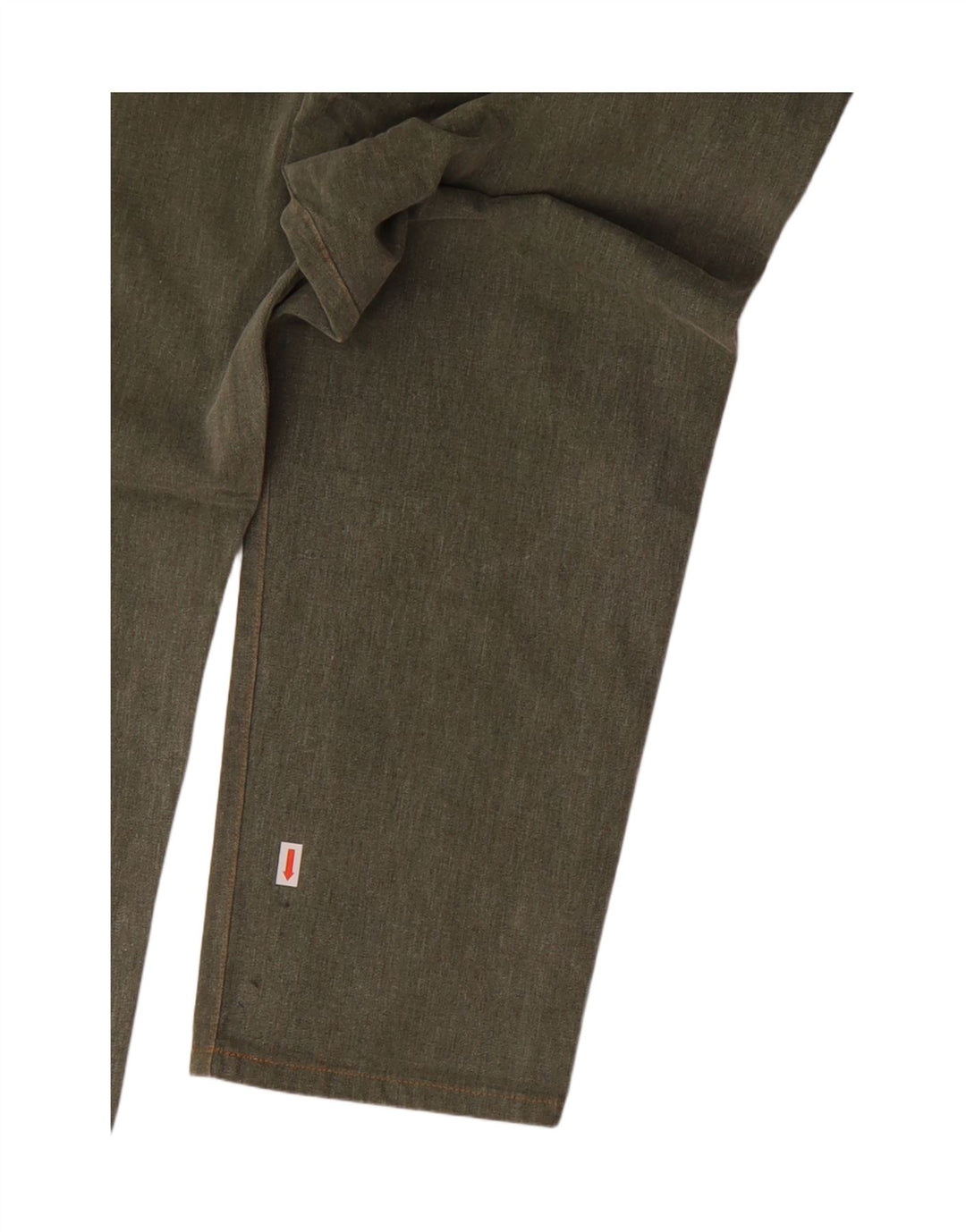 COTTON BELT Mens Cropped Jeans W33 L25 Khaki Cotton Vintage Cotton Belt and Second-Hand Cotton Belt from Messina Hembry 