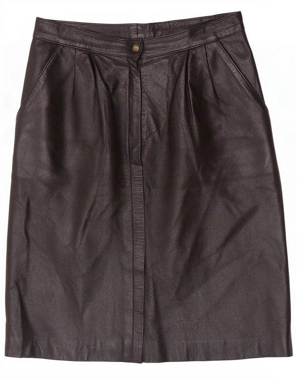 Gonna in pelle da donna Maxime IT 42 media W26 nera