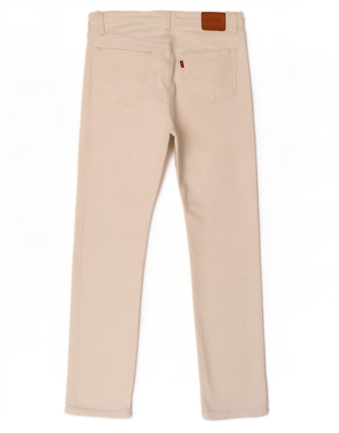 Jeans dritti da uomo Levi's W29 L28 cotone bianco