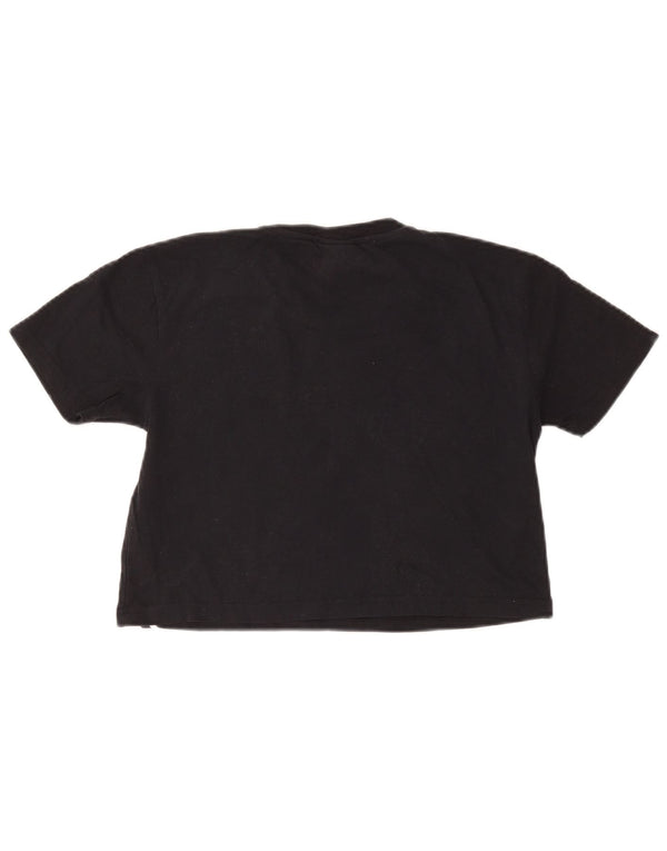 T-shirt grafica oversize corta da donna Ellesse Top UK 6 XS Black Colourblock