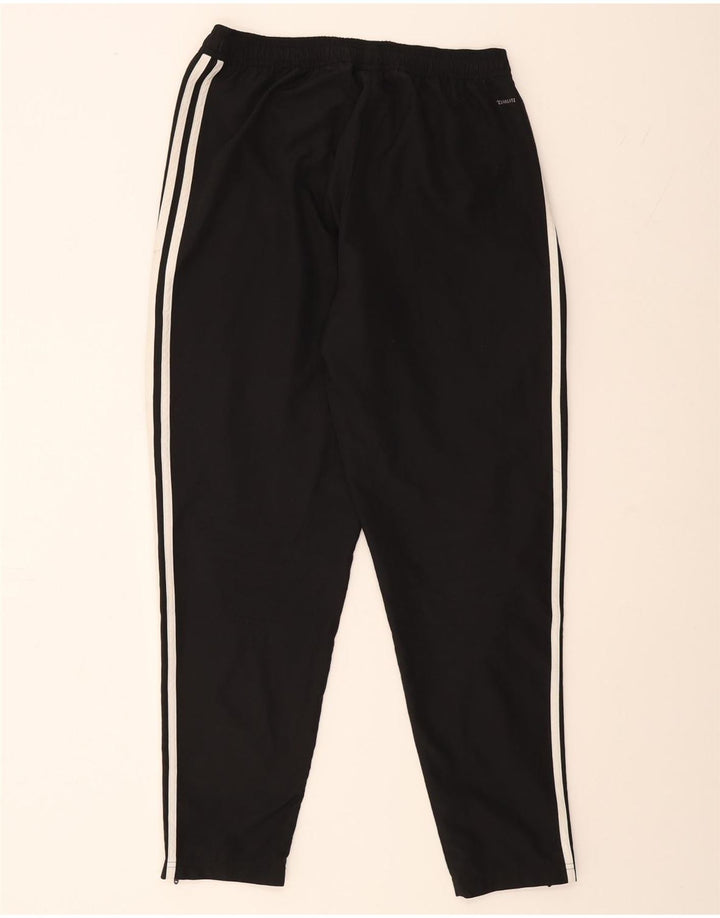 ADIDAS Mens Tracksuit Trousers Medium  Black Linen Vintage Adidas and Second-Hand Adidas from Messina Hembry 