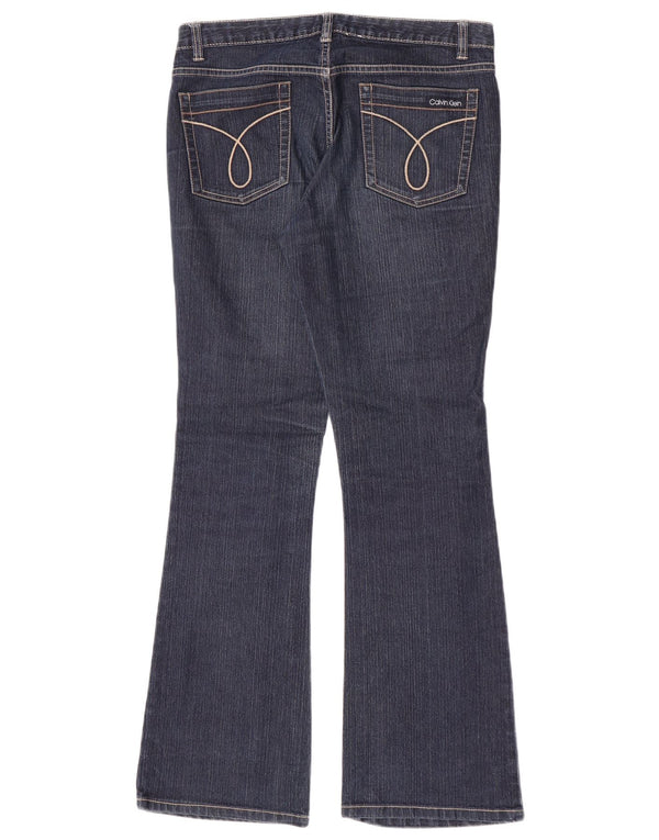 Jeans svasati da donna Calvin Klein US 8 Medium W30 L31 Cotone blu navy