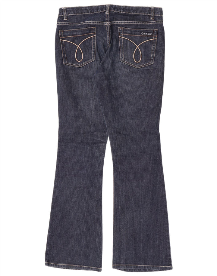 Jeans svasati da donna Calvin Klein US 8 Medium W30 L31 Cotone blu navy