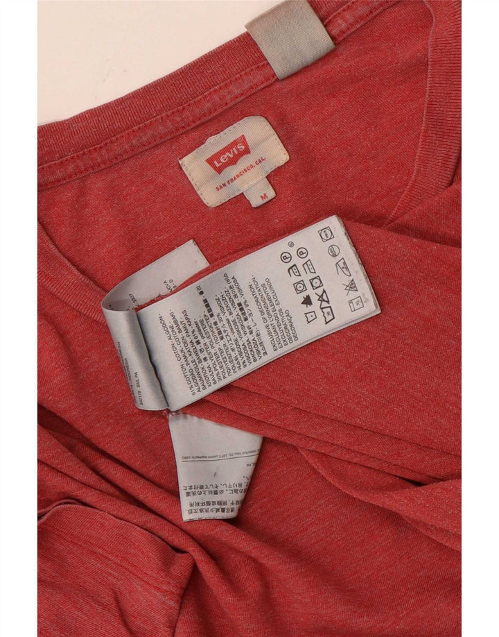 T-shirt da uomo Levi's Top in cotone mélange rosso medio