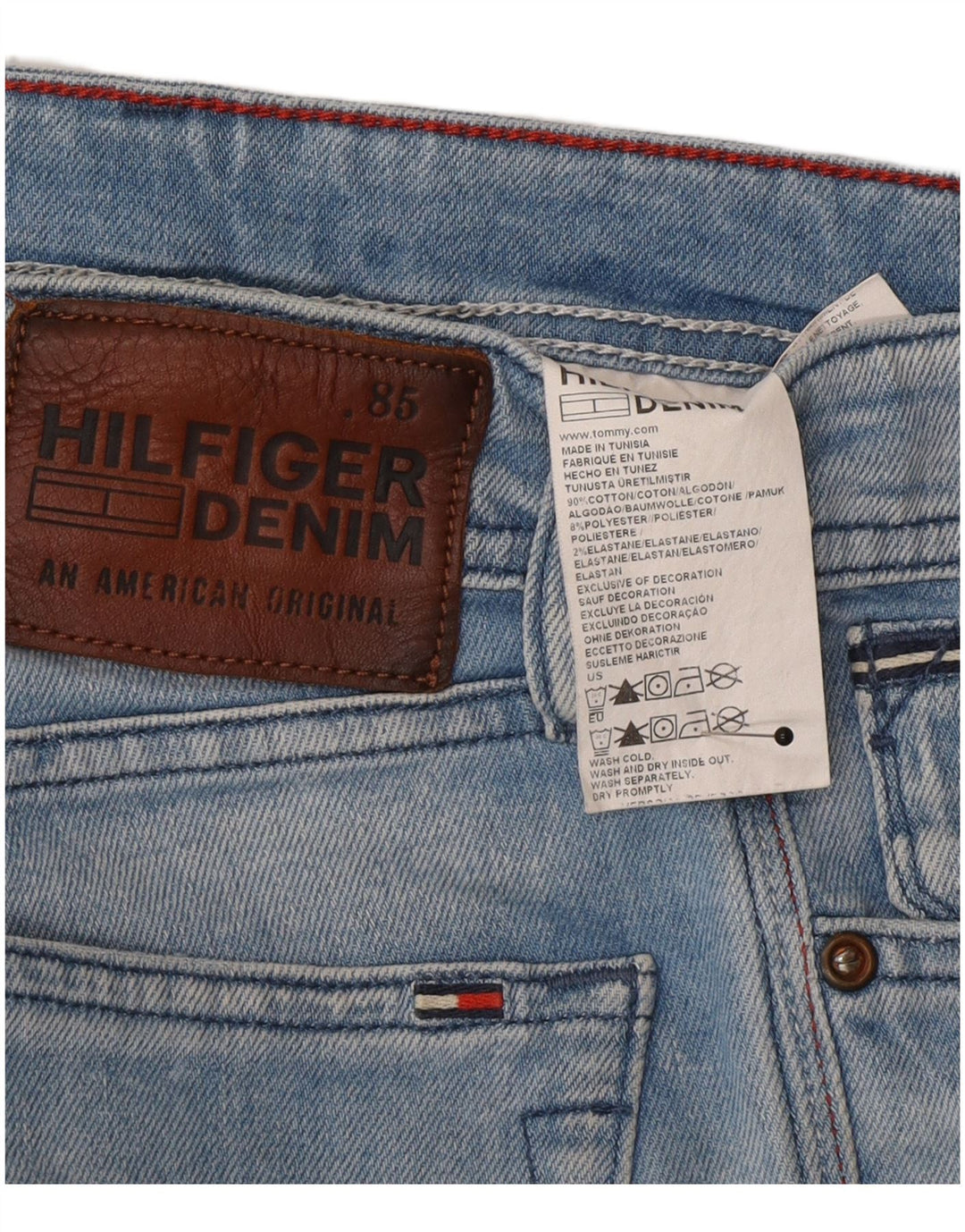 Jeans slim da donna Tommy Hilfiger W29 L32 cotone blu