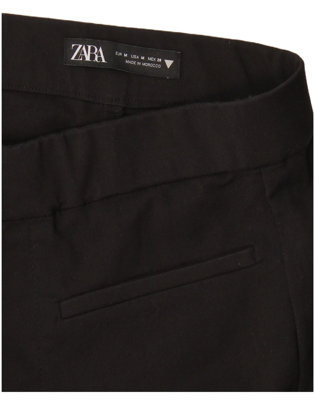 Pantaloni corti svasati da donna Zara medi W28 L25 neri
