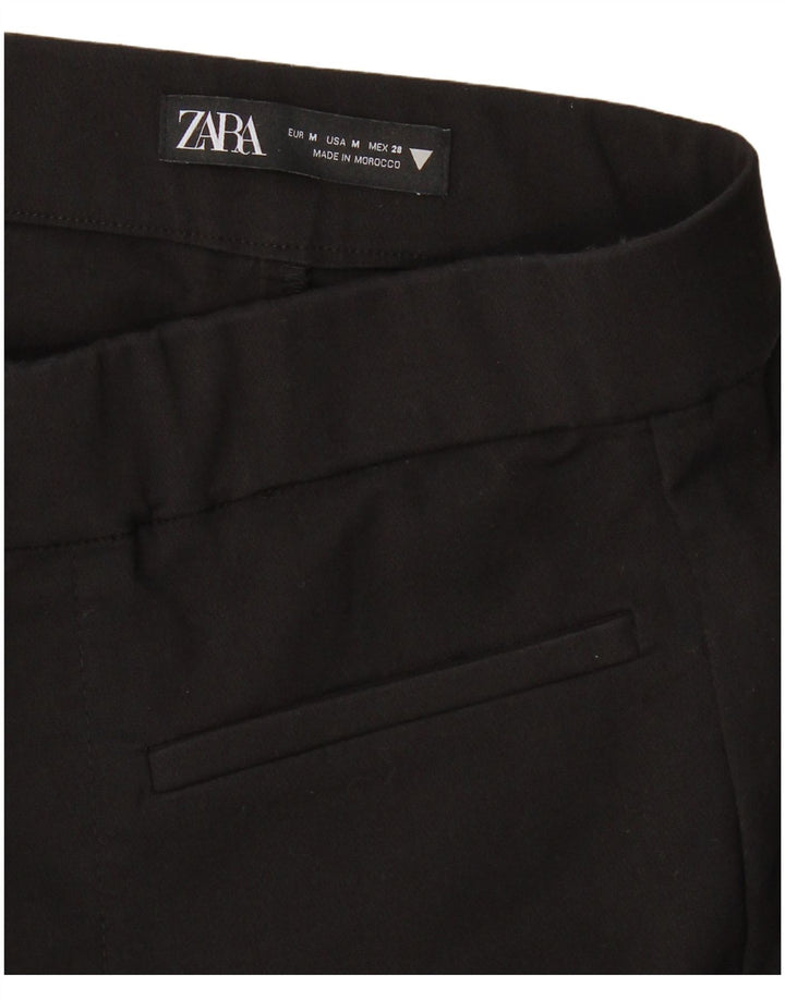 Pantaloni corti svasati da donna Zara medi W28 L25 neri