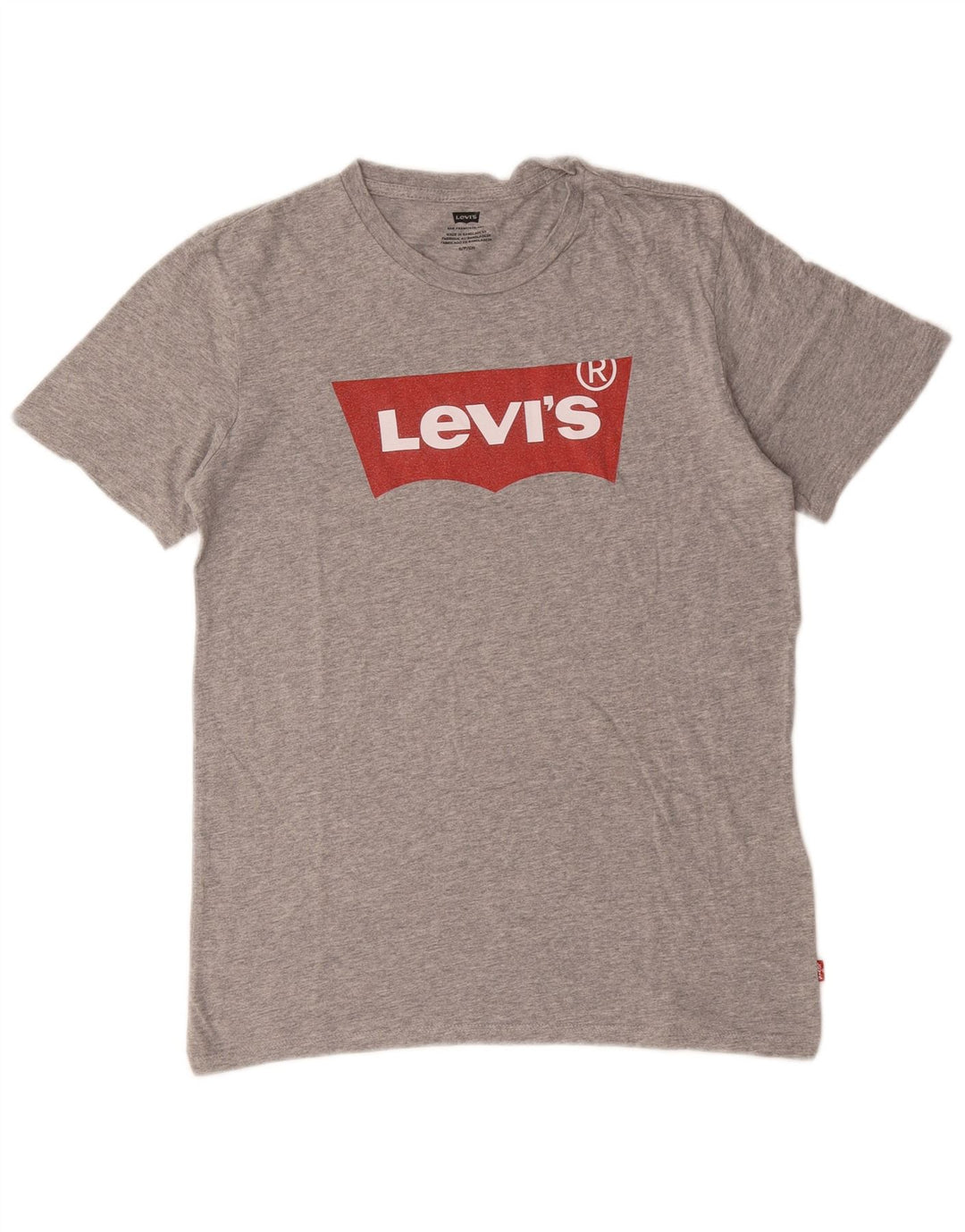 T-shirt grafica da uomo Levi's Top in cotone chiazzato grigio piccolo
