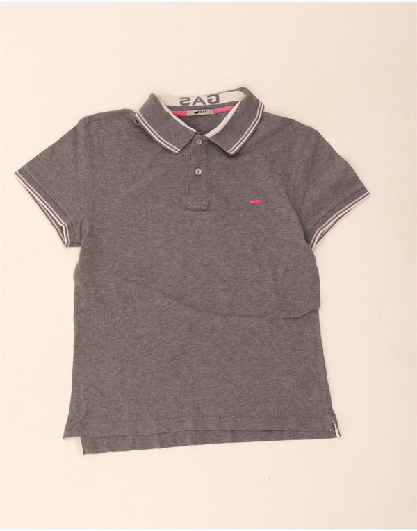 Polo da donna Gas UK 16 grande in cotone grigio