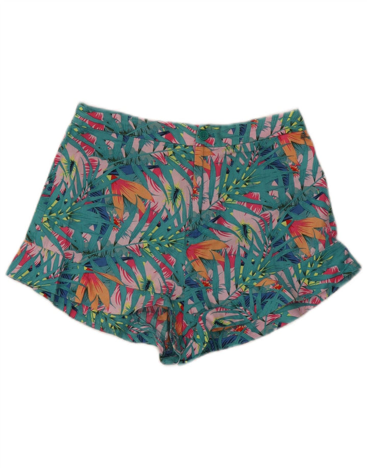 PEPE Jeans Pantaloni caldi da donna piccoli W27 in cotone floreale multicolore