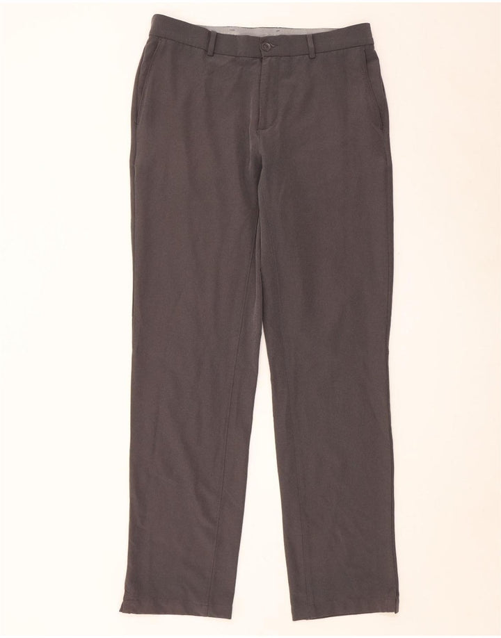 Pantaloni chino dritti da uomo Nike W32 L34 poliestere grigio