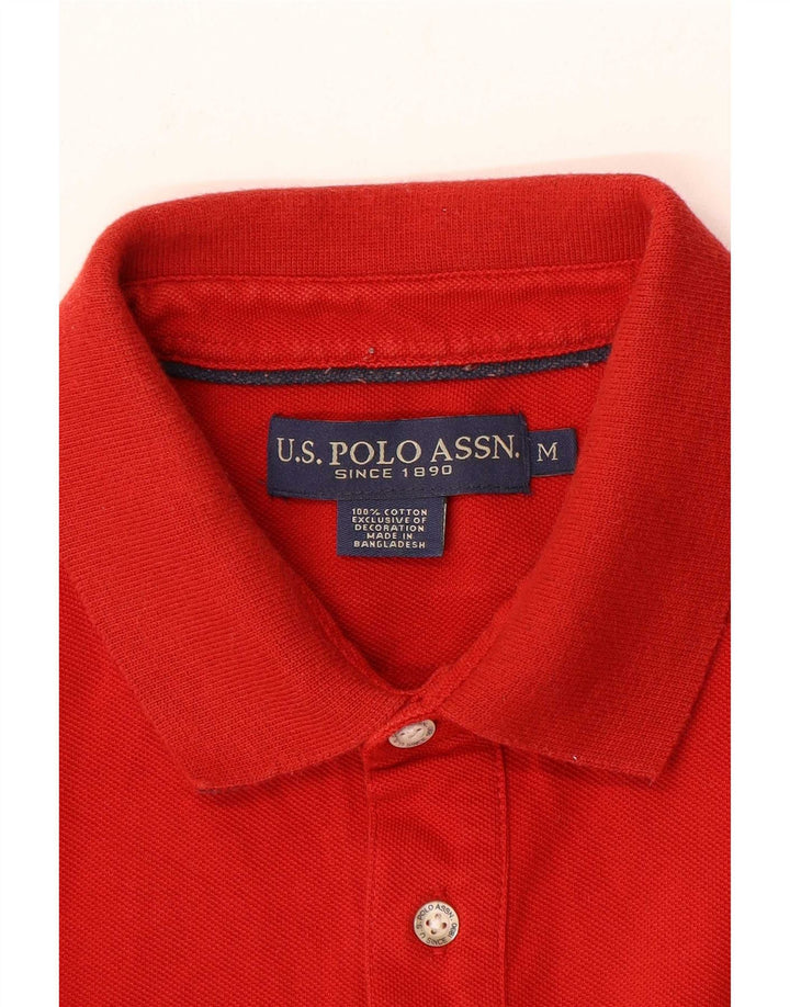 Polo Assn. Polo da uomo in cotone rosso medio