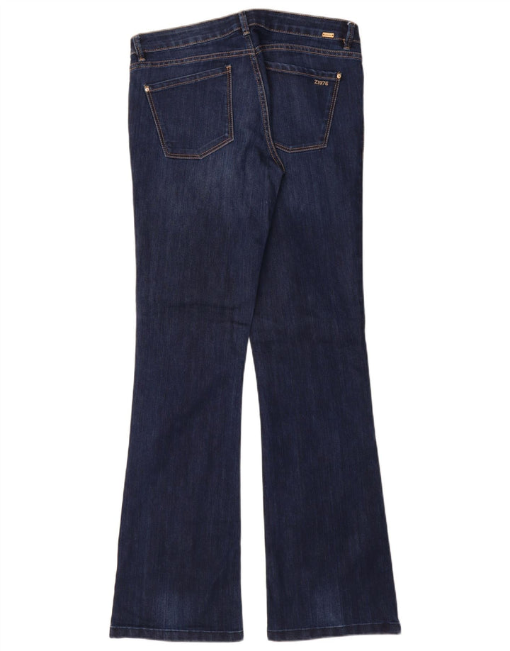 Jeans bootcut slim da donna Zara EU 44 XL W34 L34 Blu navy