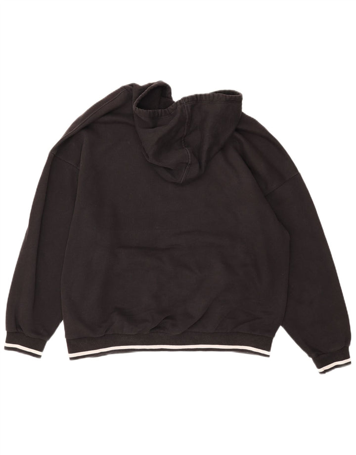 Felpa con cappuccio grafica PUMA da donna UK 16 grande cotone nero